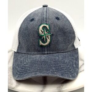 Seattle Mariners New Era‎ 39THIRTY Stretch-Fit Trucker Hat S/M Unisex Mesh MLB